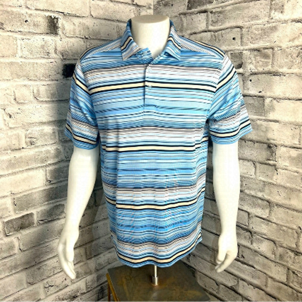 Callaway X-Series Striped Golf Polo Shirt